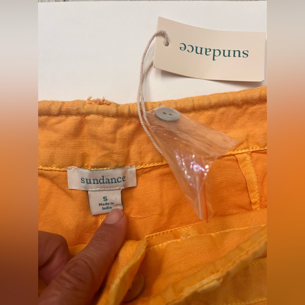 Sundance sea level shorts linen yellow size small - Picture 3 of 4